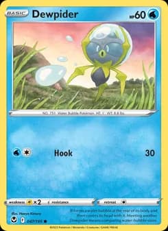 Dewpider card in English
