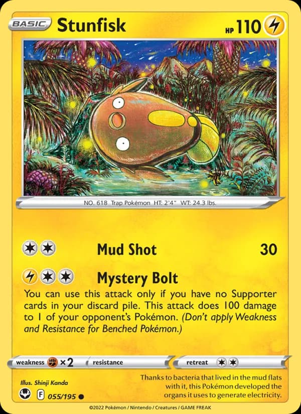 Stunfisk card in English