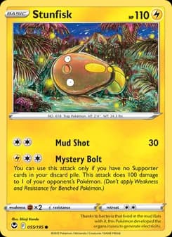 Stunfisk card in English