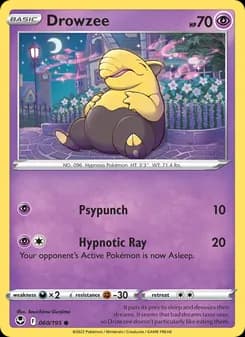 Drowzee card in English