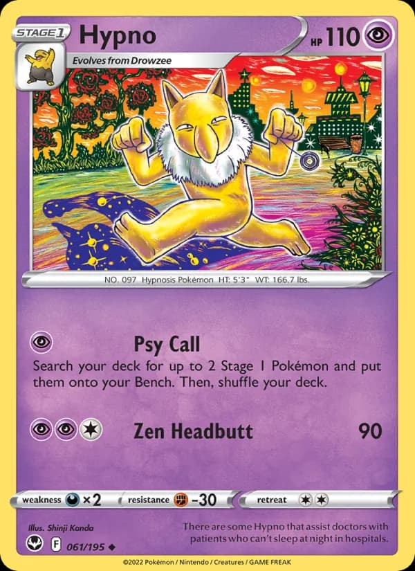 Hypno card in English