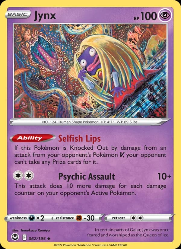 Jynx card in English