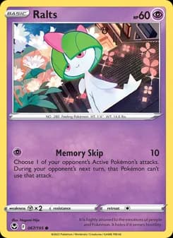 Ralts card in English