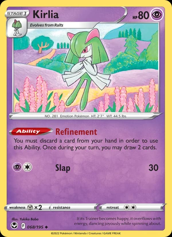 Kirlia card in English