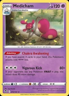 Medicham card in English
