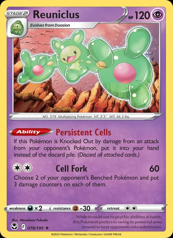 Reuniclus card in English