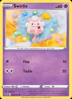 Swirlix card in English