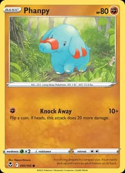 Phanpy card in English