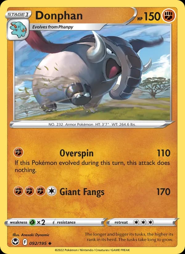 Donphan card in English