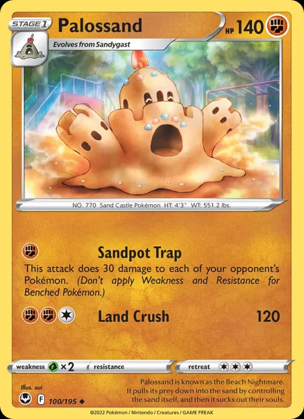 Palossand card in English