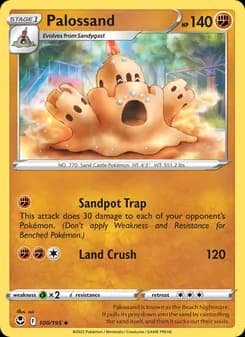 Palossand card in English