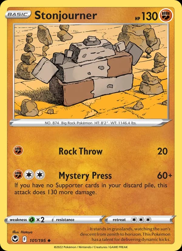 Stonjourner card in English