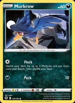 Murkrow card in English