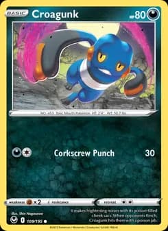 Croagunk card in English