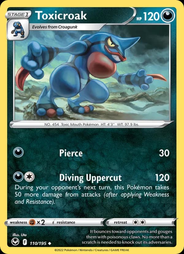 Toxicroak card in English