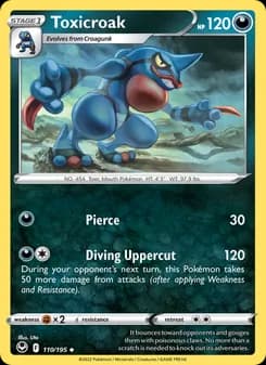 Toxicroak card in English