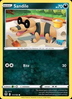 Sandile card in English