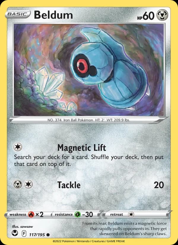 Beldum card in English