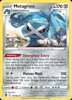 Metagross card in English