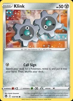 Klink card in English