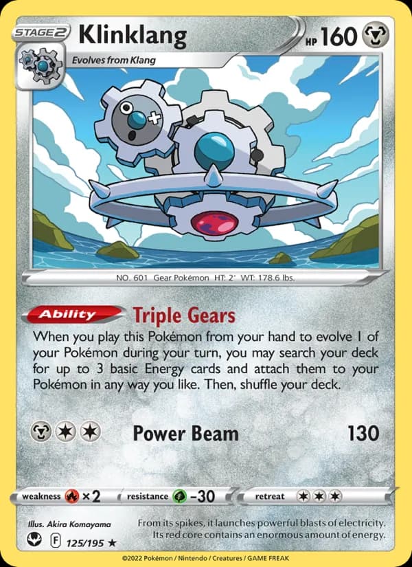 Klinklang card in English