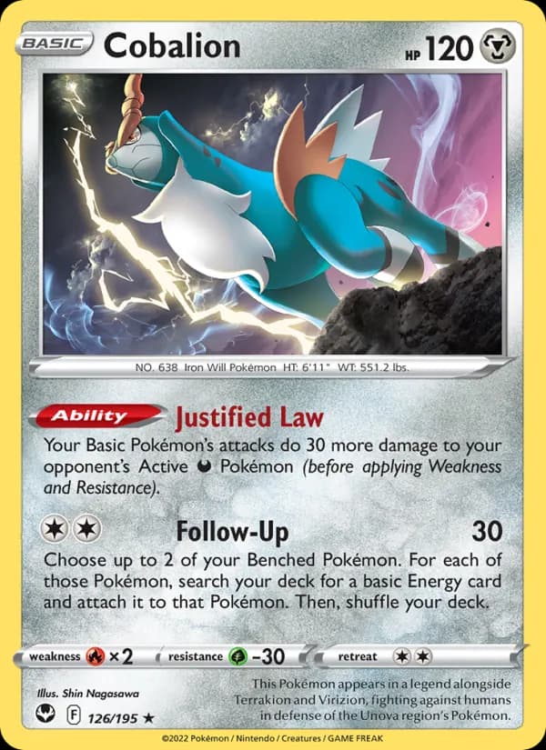 Cobalion card in English