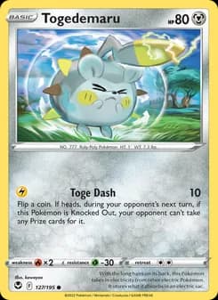 Togedemaru card in English