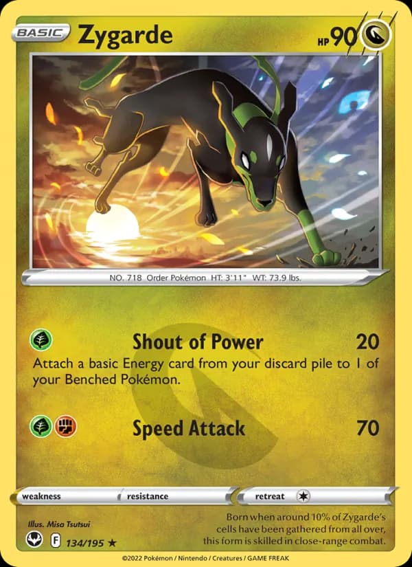 Zygarde card in English