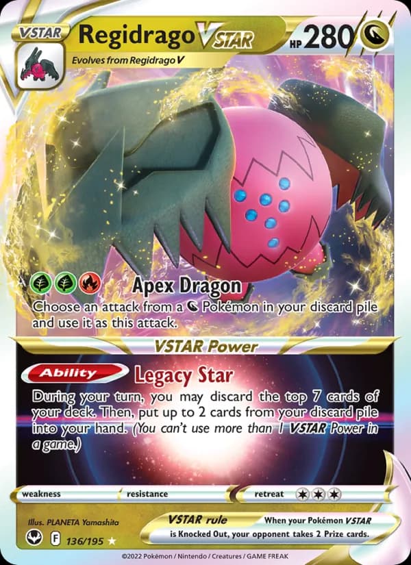 Regidrago VSTAR card in English