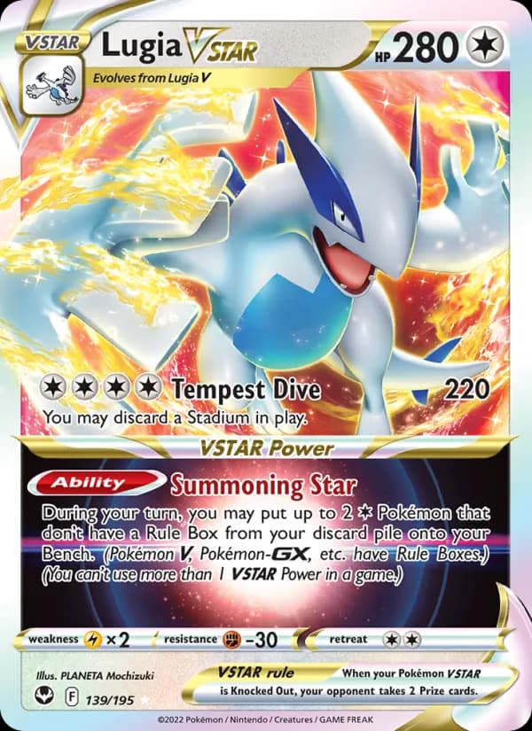 Lugia VSTAR card in English
