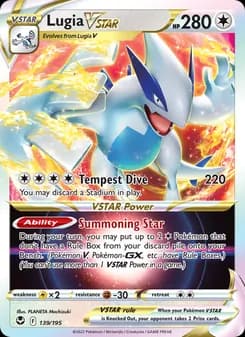 Lugia VSTAR card in English