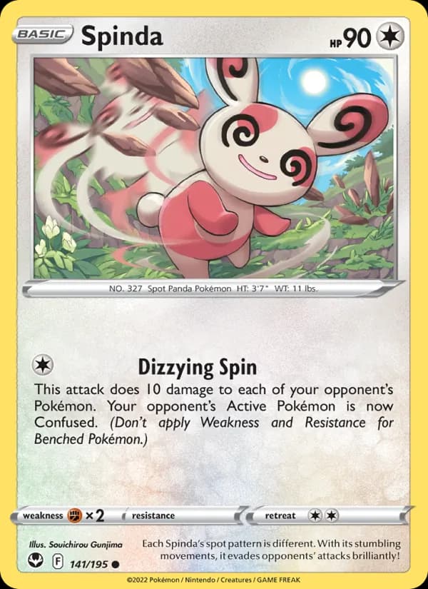 Spinda card in English