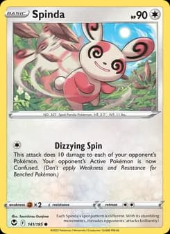 Spinda card in English