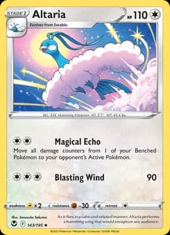 Altaria card in English