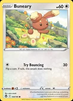 Buneary card in English