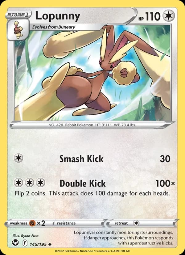 Lopunny card in English