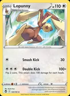 Lopunny card in English