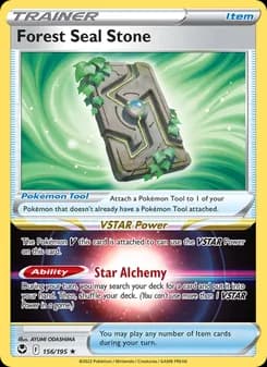 Forest Seal Stone card in English