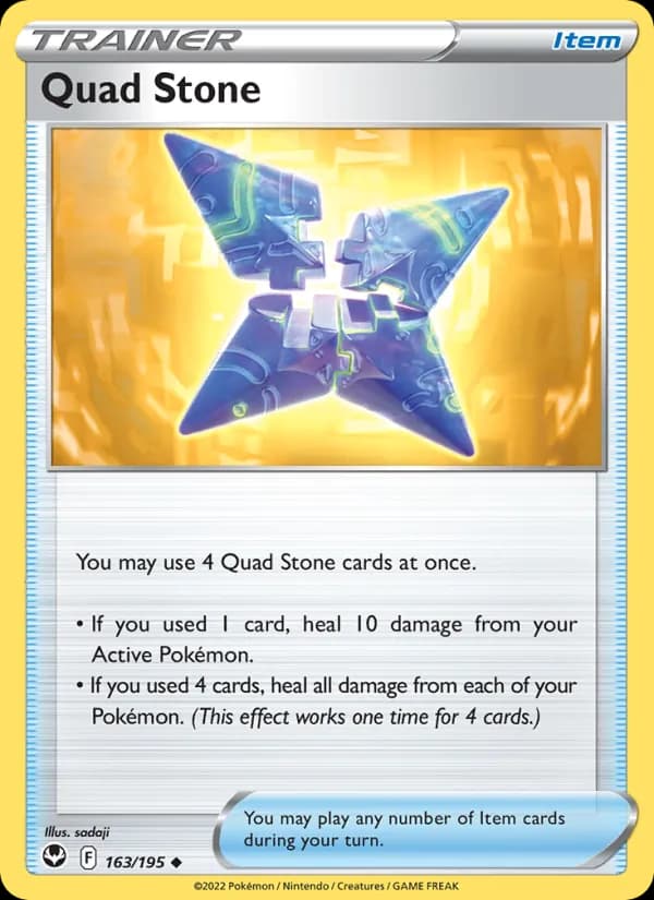 Quad Stone card in English