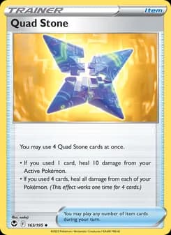 Quad Stone card in English