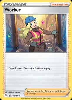 Worker card in English