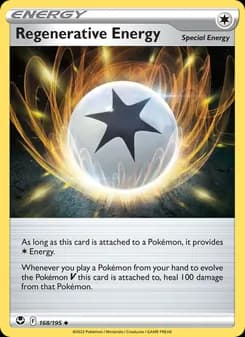 Regenerative Energy card in English