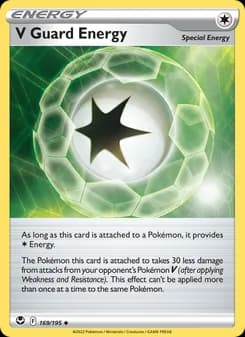 V Guard Energy card in English