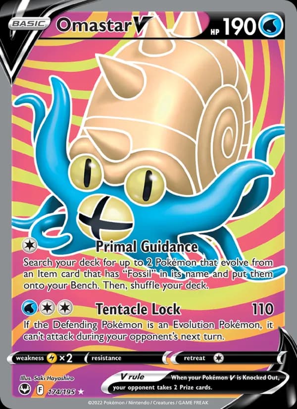 Omastar V card in English