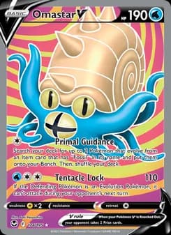 Omastar V card in English