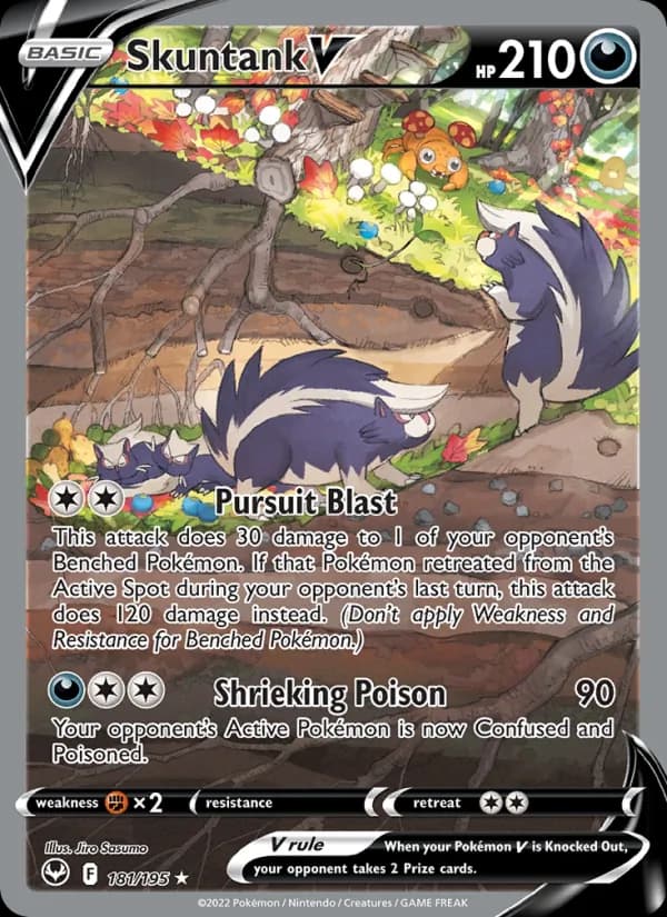 Skuntank V card in English