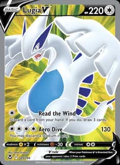 Lugia V card in English