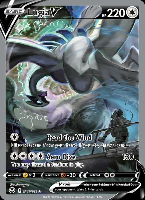 Lugia V card in English