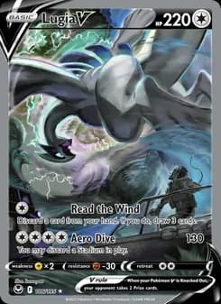 Lugia V card in English