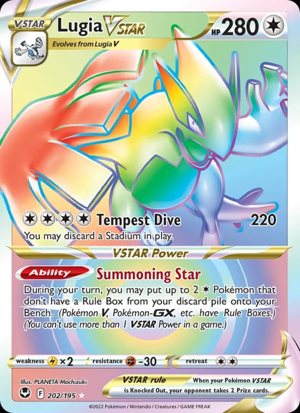 Lugia VSTAR card in English